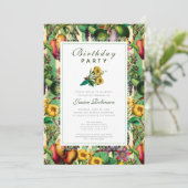 ガーデニングレディ60thバースデーパーティーレトロフローラ 招待状 (スタンド正面)