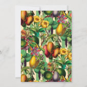 ガーデニングレディ60thバースデーパーティーレトロフローラ 招待状 (裏面)