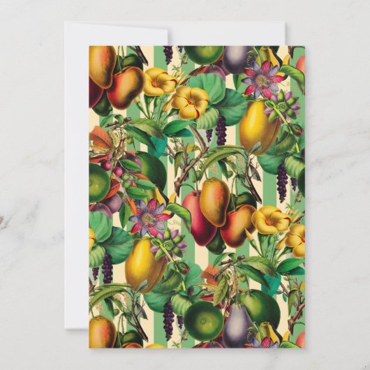 ガーデニングレディ60thバースデーパーティーレトロフローラ 招待状 (裏面)