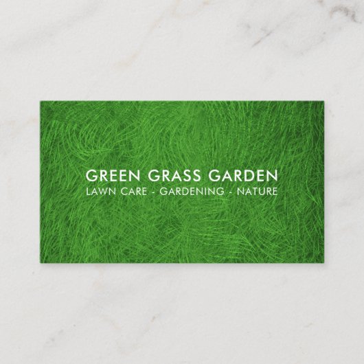 ガーデニングローングラスサッカーフィールド 名刺 (正面)