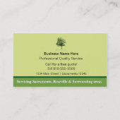 ガーデニングロ気にーンランドスキャッパーロゴ名刺 名刺 (裏面)