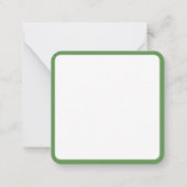 ガーデニングワーズパタースタイリッシュングリーンガーデンシック ノートカード (裏面)