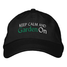 ガーデニング刺繍野球帽 刺繍入りキャップ