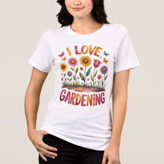 ガーデニング大好きな人へ 植物と花を愛する人へのプレゼントに トライブレンドＴシャツ