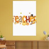 ガーデニング大好きガーデニングと私の犬植物愛好家 キャンバスプリント (インサイチュ (リビング))