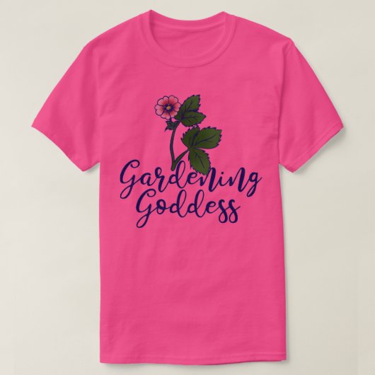 ガーデニング女神 Tシャツ (デザイン正面)