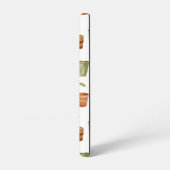 ガーデニング工具水彩模様 SAMSUNG GALAXYケース (左側面)