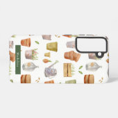 ガーデニング工具水彩模様 SAMSUNG GALAXYケース (裏面横)