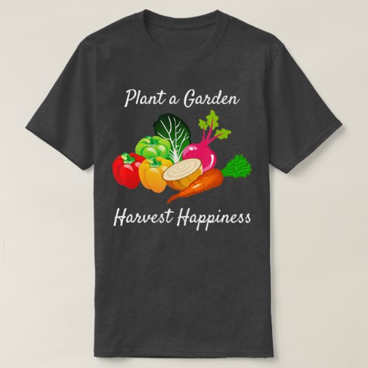 ガーデニング引用文シャツガーデン野菜ハーベストハ Tシャツ (デザイン正面)