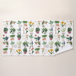 ガーデニング後の入浴時間。 バスタオル