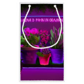 ガーデニング愛好家のデザインとパニーことわざ スモールペーパーバッグ (裏面)