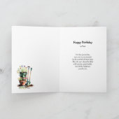 ガーデニング愛好家ハッピーバースデー カード (内部)