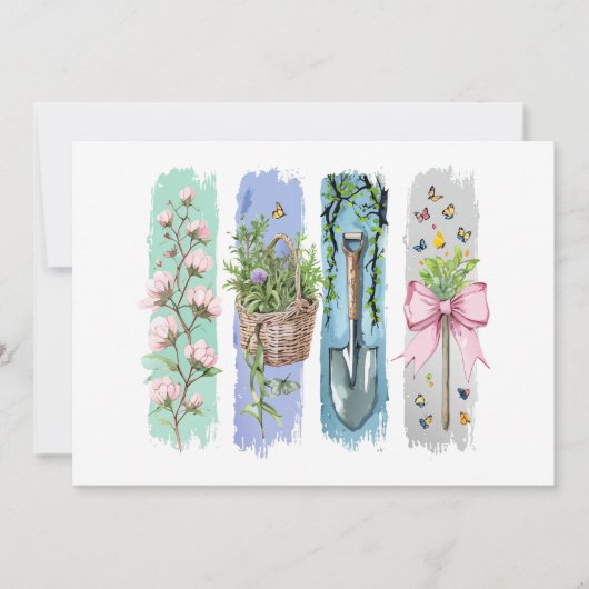 ガーデニング愛好家 招待状 (正面)