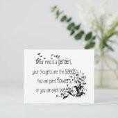 ガーデニング感動的引用文 ポストカード (スタンド正面)