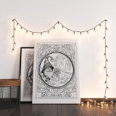 ガーデニング格言大人着色 ポスター