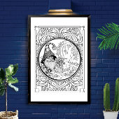 ガーデニング格言大人着色 ポスター