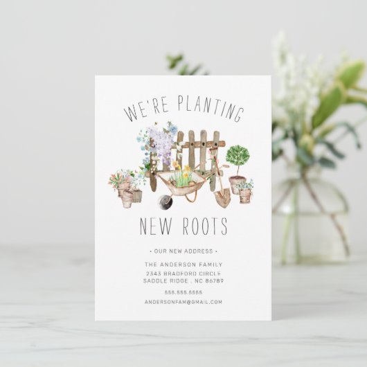 ガーデニング植栽の新しいルーツの動きの発表 案内状 (スタンド正面)