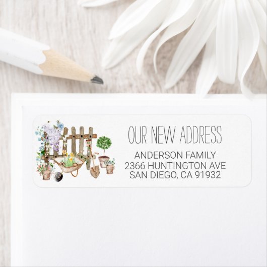 ガーデニング植栽ニュールーツ住所 シール (インサイチュ)