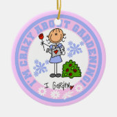 ガーデニング熱狂するについて セラミックオーナメント (正面)