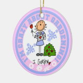 ガーデニング熱狂するについて セラミックオーナメント (左)