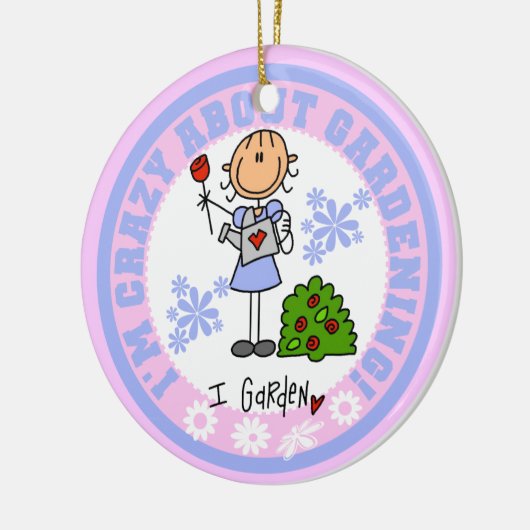 ガーデニング熱狂するについて セラミックオーナメント (左)