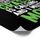 ガーデニング芝刈り草が呼んでいる私 ポスター (角)