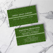 ガーデニング芝生の芝生サッカー風景 名刺