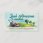 ガーデニング芝生気に造園 名刺 (正面)