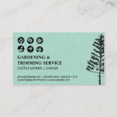 ガーデニング設備ツールアイコン |ツリー 名刺 (正面)