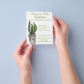 ガーデニング造園ガーデナープラントビジネス チラシ (手)