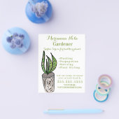 ガーデニング造園ガーデナープラントビジネス チラシ (シングル)