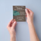ガーデニング造園ガーデナー植物事業 チラシ (手)