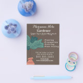 ガーデニング造園ガーデナー植物事業 チラシ (シングル)