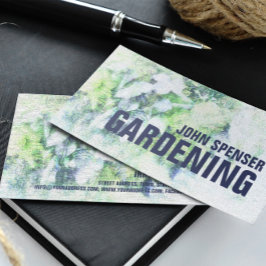 ガーデニング造園気に芝生自然建築家 名刺