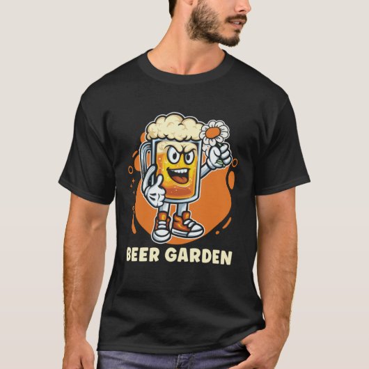 ガーデニング ビール ガーデナー 植物 花 ビール ガーデ Tシャツ (正面)