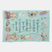 ガーデニング&ライブラリ引用文フローラガーデン キッチンタオル (横)