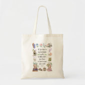 ガーデニング&ライブラリ引用文フローラガーデン トートバッグ (正面)