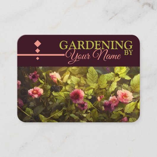 ガーデニング – 名刺 (正面)