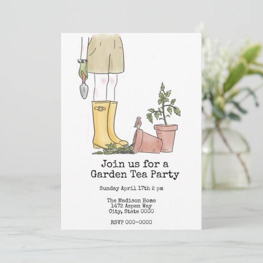ガーデニング 招待状 (スタンド正面)