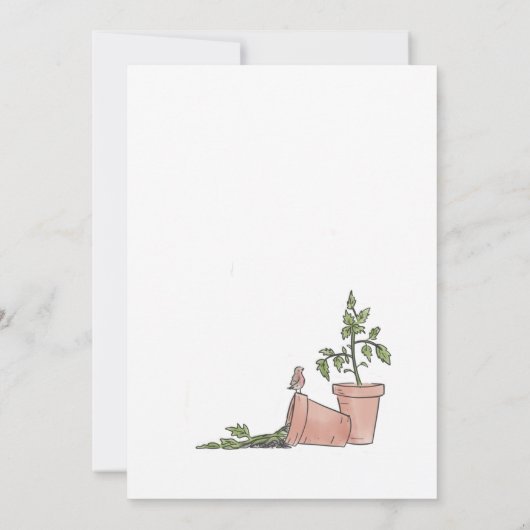 ガーデニング 招待状 (裏面)