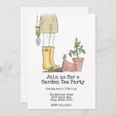 ガーデニング 招待状 (正面/裏面)