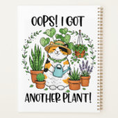 ガーデニング 植え付け 猫 あら、また植物を手に入れちゃった プランナー手帳 (裏面)