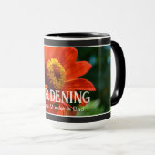 ガーデニング – 殺人は悪いおもしろいことわざ マグカップ (正面右)