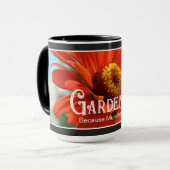 ガーデニング – 殺人は悪いおもしろいことわざ マグカップ (正面左)