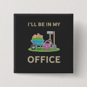 ガーデニング 缶バッジ (正面)