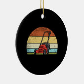 ガーデニング – 芝刈機 セラミックオーナメント (右)