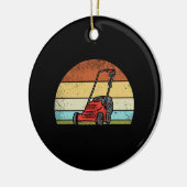 ガーデニング – 芝刈機 セラミックオーナメント (左)