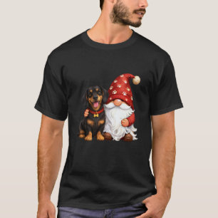 ガーデニング 4\かわいいダックスフンドの犬の庭のノームM Tシャツ