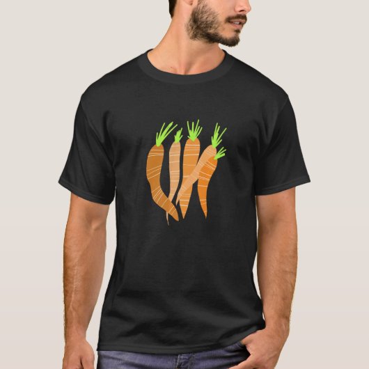 ガーデニング 4\にんじん 野菜の庭 美味しい H Tシャツ (正面)