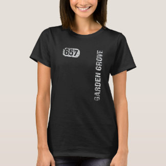 ガーデニング 4\カリフォルニア州ガーデングローブ657 エリアコード Tシャツ